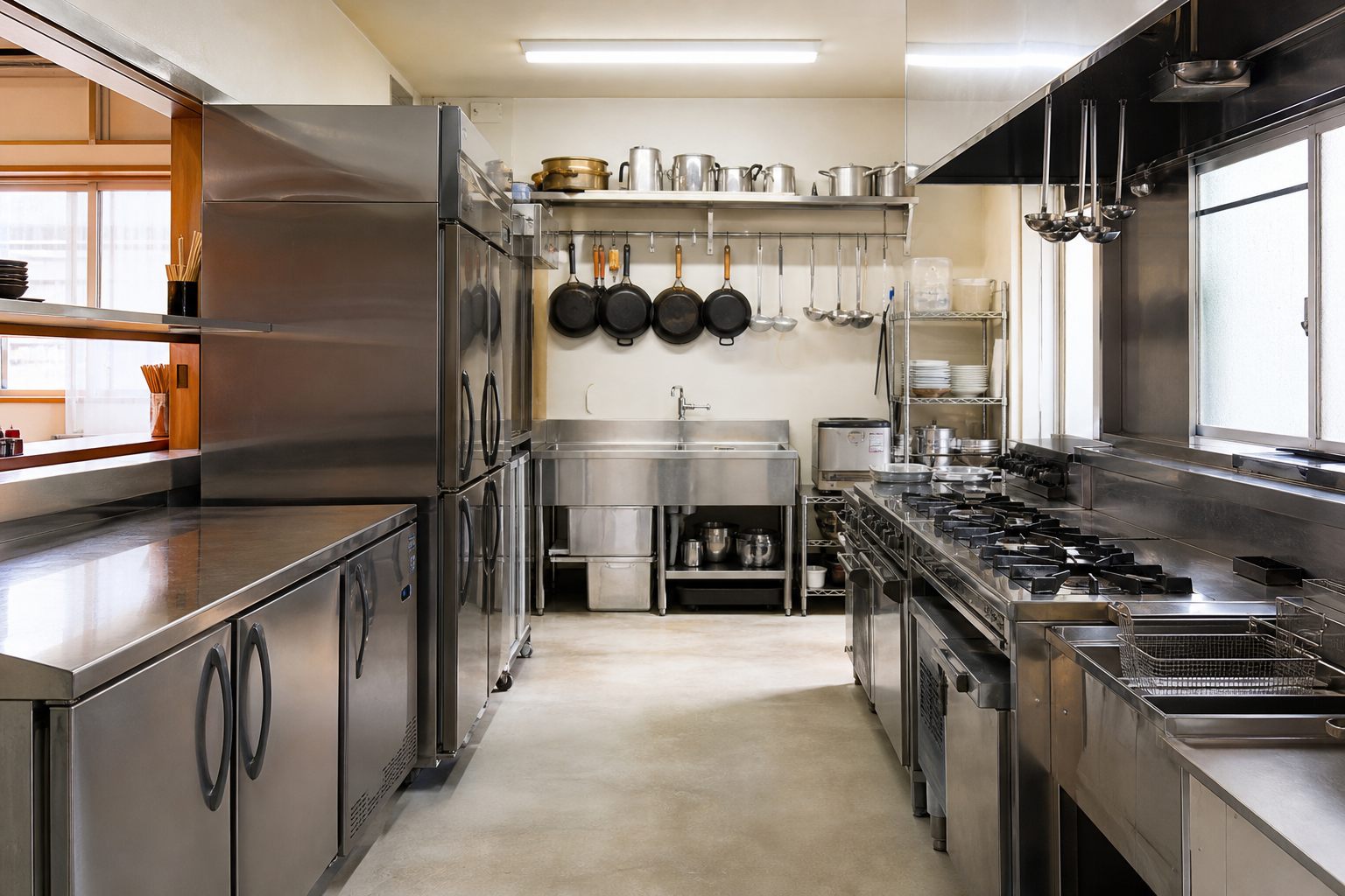 掃除の行き届いたえぞまつの厨房（イメージ）